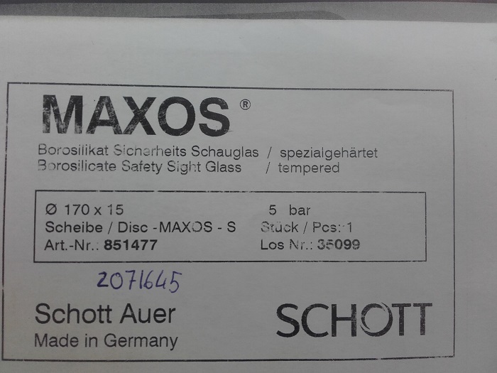 DIN 7080 - D = 170 x 15 mm