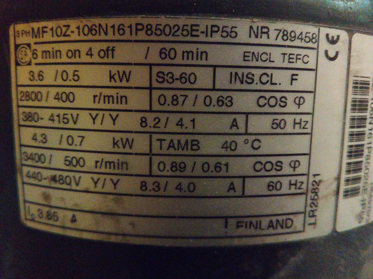 MF10Z-106N161P85025E-IP55