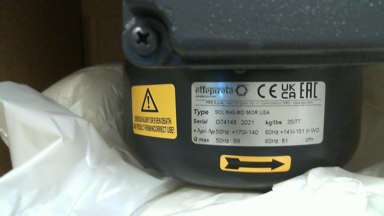 P/N: SR40MD00+0019, Type: SCL R40-MD