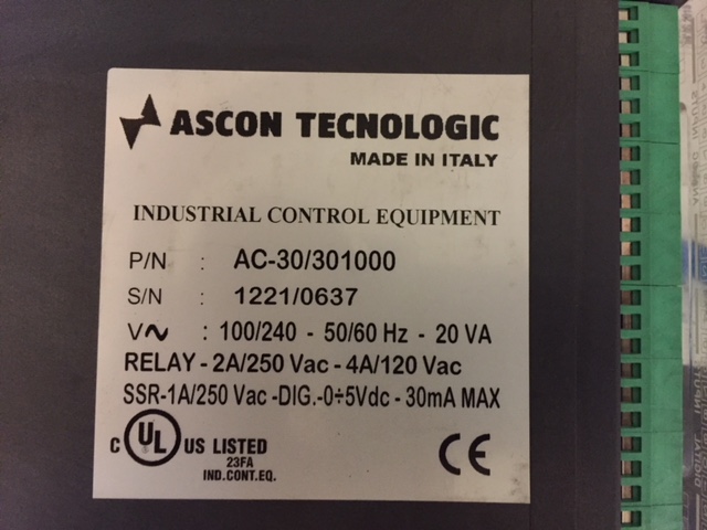 P/N AC-30/301000, SN:1221/0637 