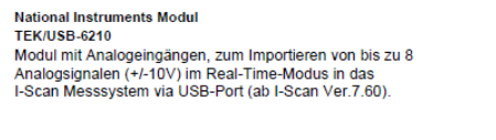 TEK/USB-6210 