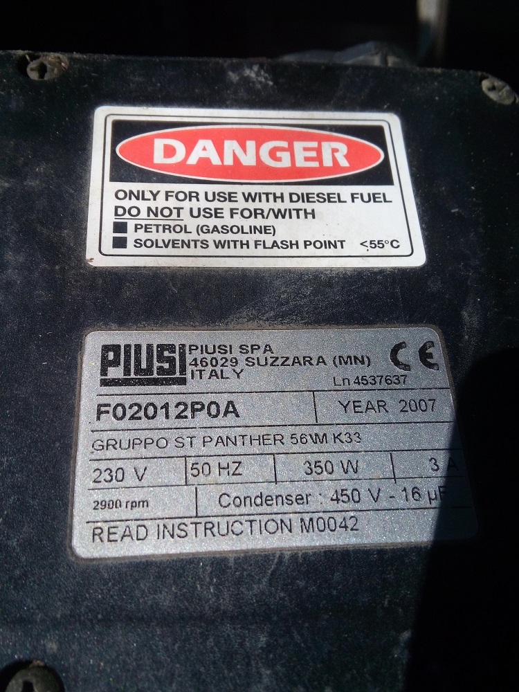 F02012P0A Type ST Panther 56M/K33 