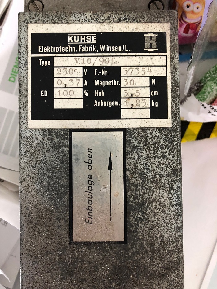 5293460101, type V10/9 GL RE 110V AC