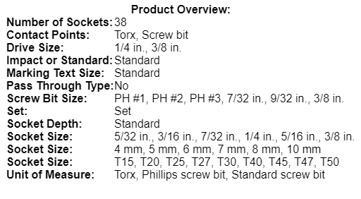 365 Pc Mechanics Tool Set C 