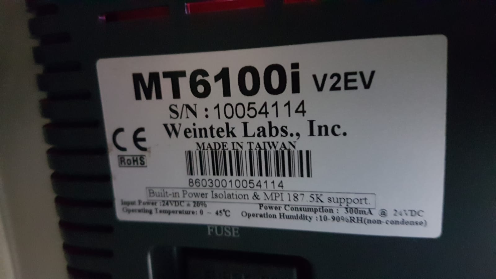 MT6100I V2EV -obsolete, alternative - MT8102iE 