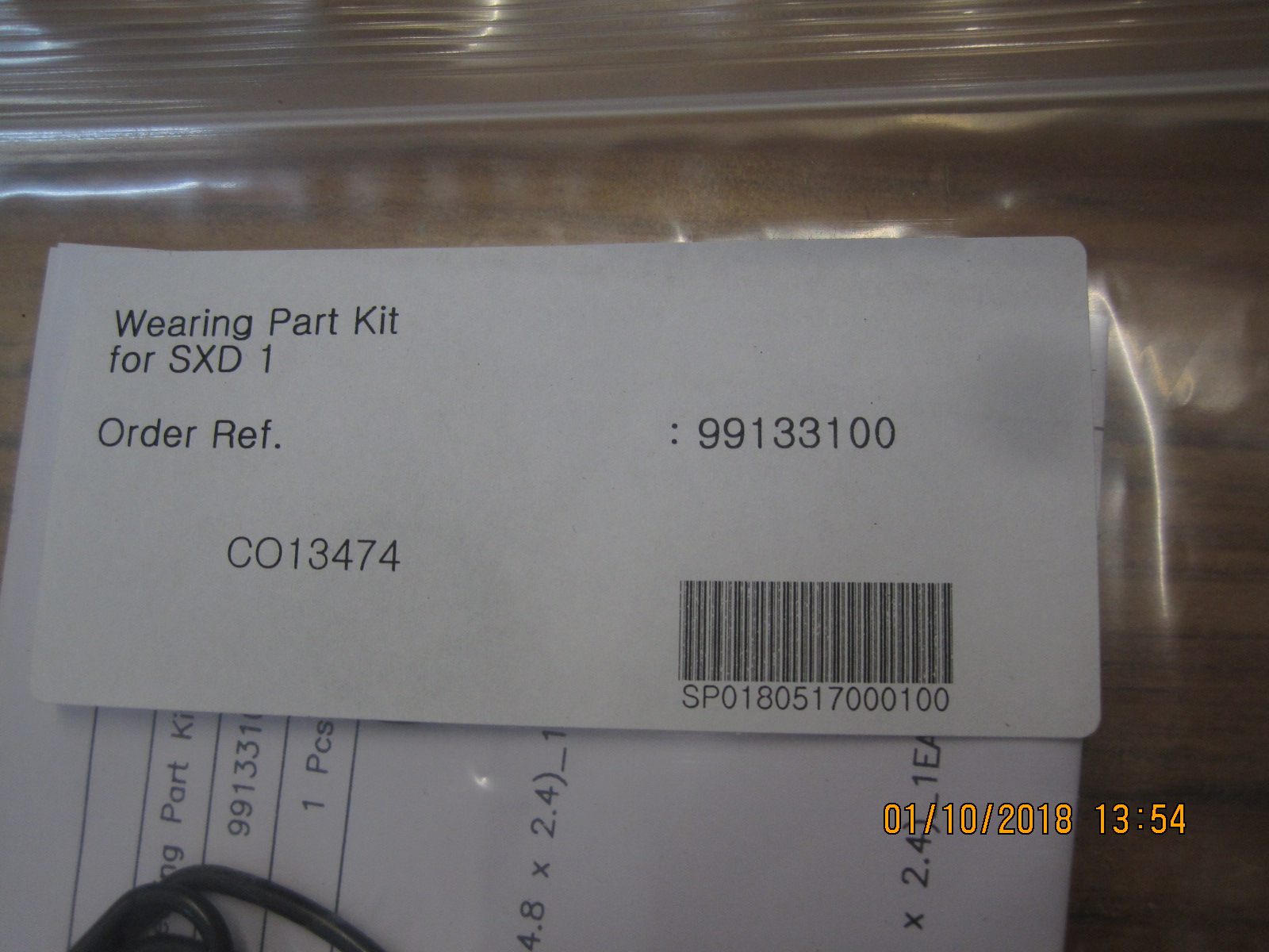 99133100  WEARING PART KIT 