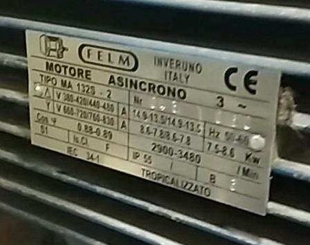 MA 132S-2 obsolete, replaced by  7,5 kW, 2P BG FA2 132S2-2