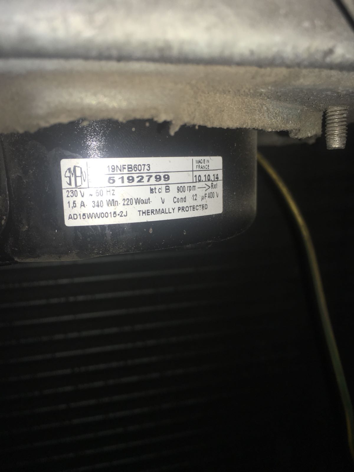 Fan for motor 19NFB6073 (5192799)