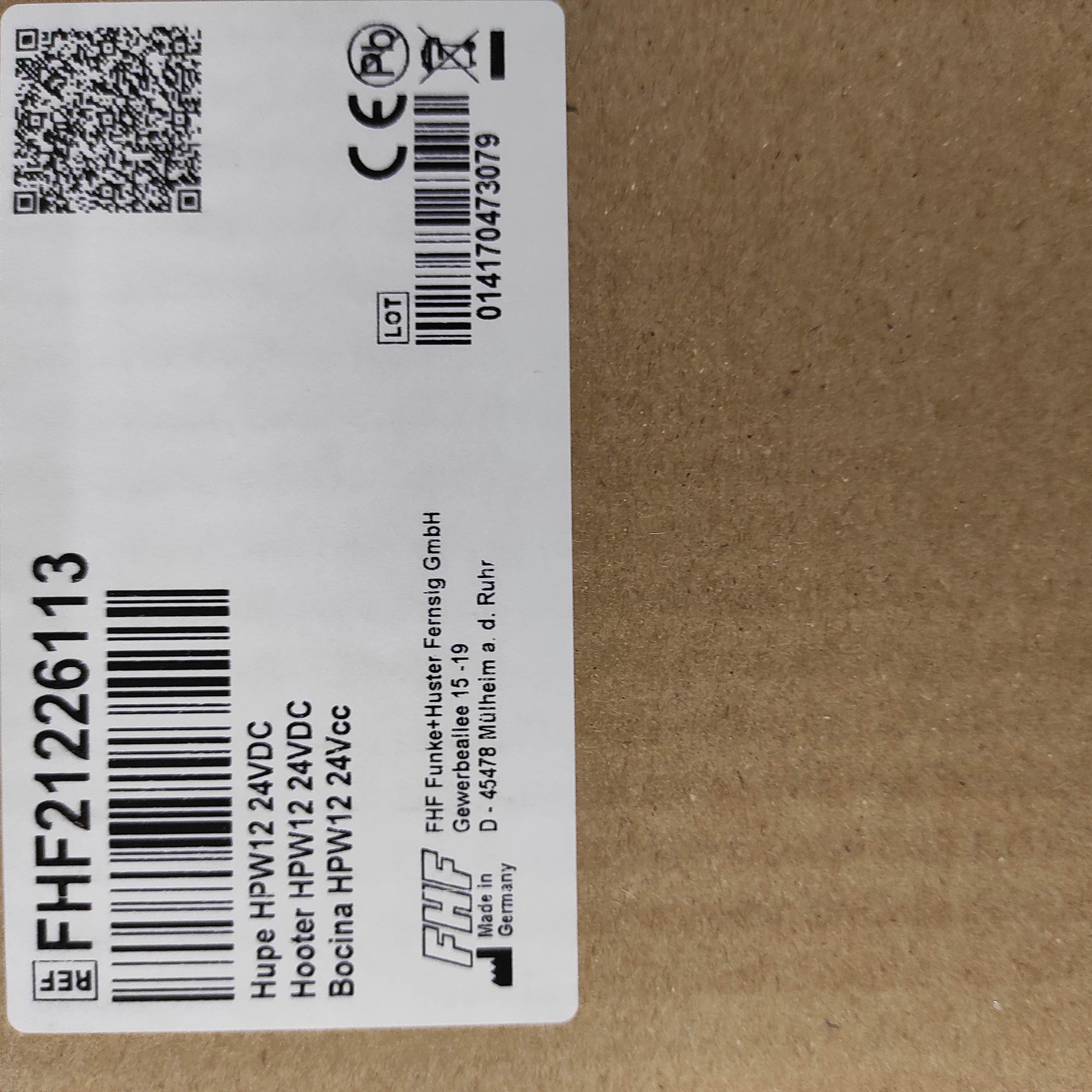 FHF21226113 / HPW 12 24 VDC
