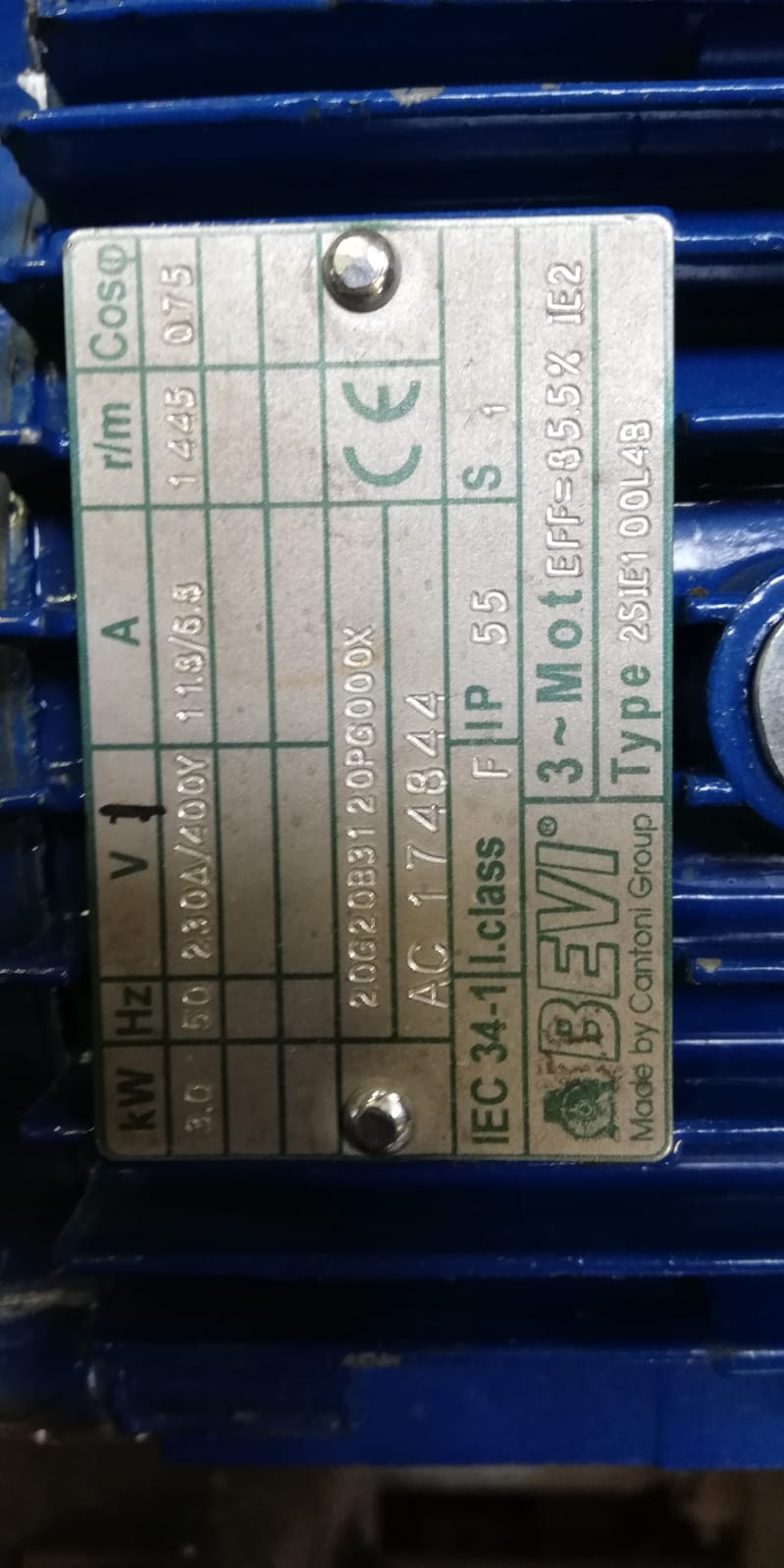 2SiE1 00L4B, replaced by 4A 100L2-4 
