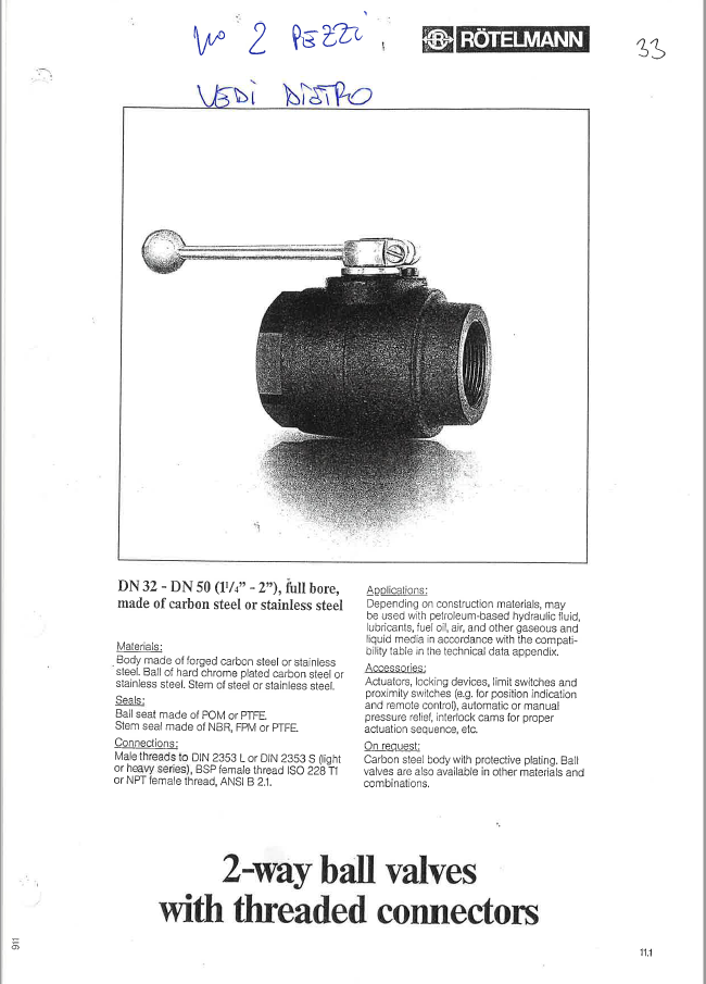 DN32-PN315  M/M   M52x2 obsolete, replaced by DN 32 PN 420