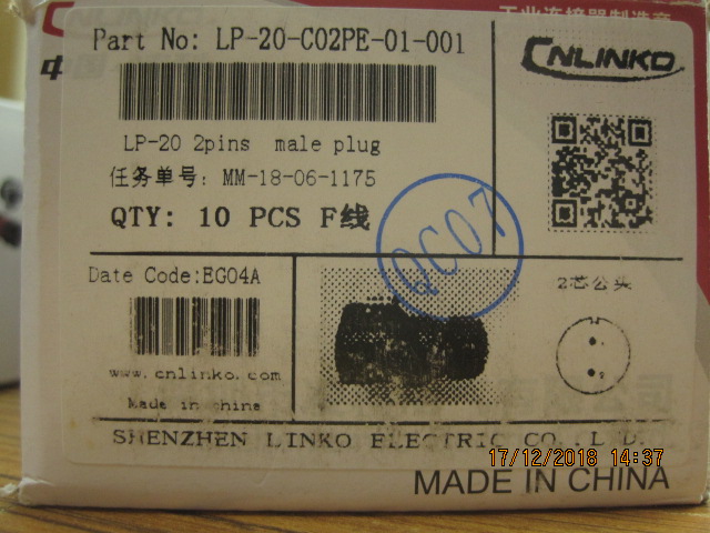 LP-20-C02PE-01-001 (new P/N LP-20-C02PE-01-022)