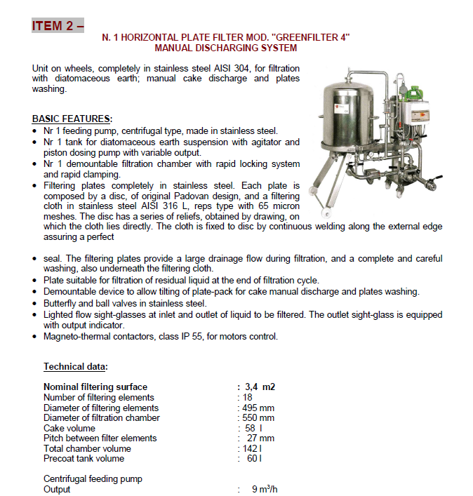 GREENFILTER 4"