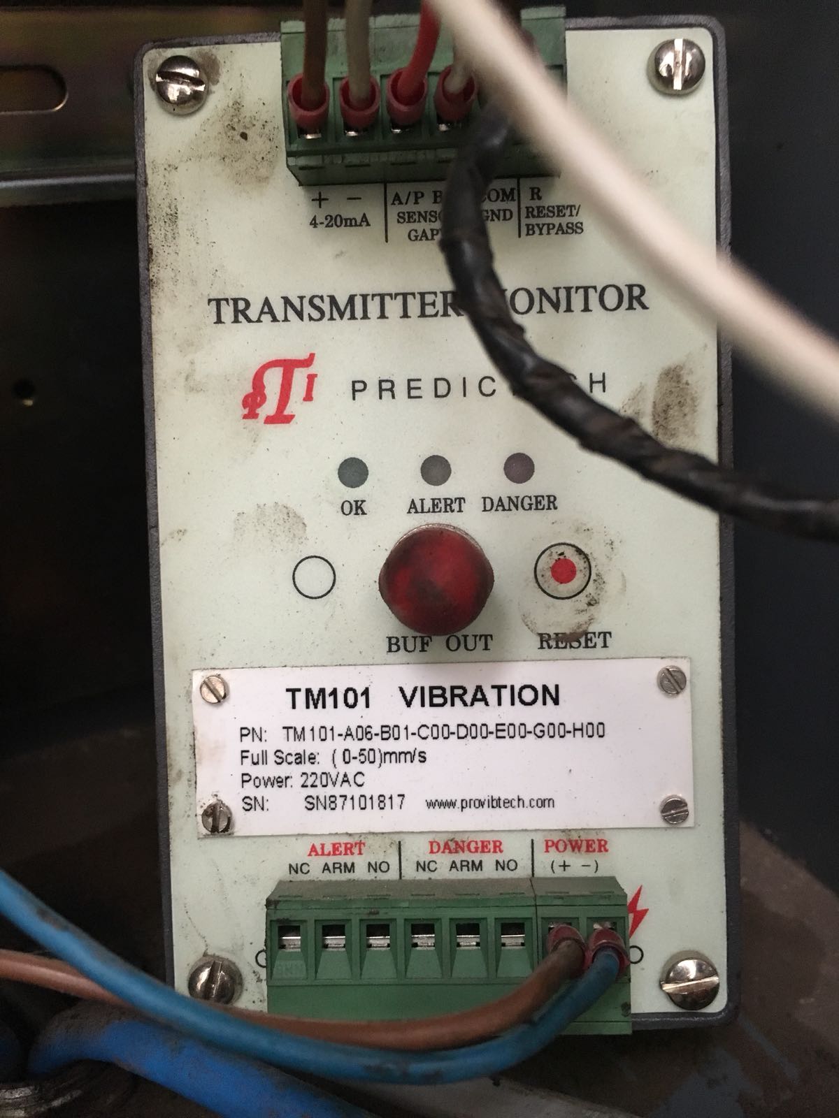 S/N: SN87101817    P/N:TM101-A06-B01 obsolete, replace YTM101-A06-B03-C02-D00-E01-G00-H00-I0