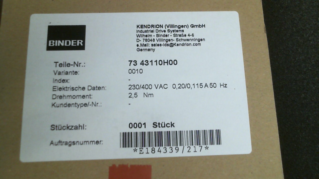73 43110H00-0010