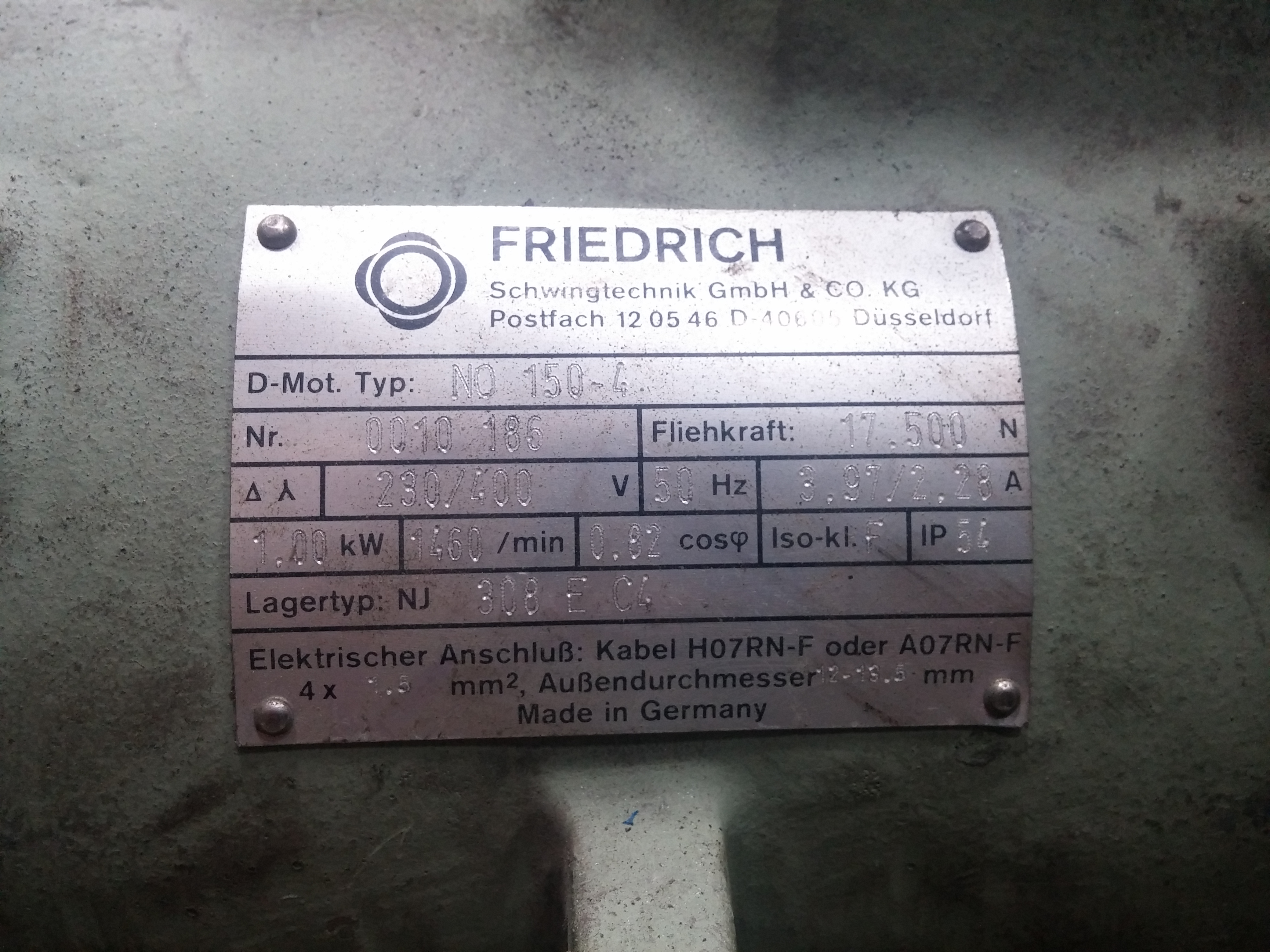 Type: NO 150-4 - old nr, new  FOU 150-4-2.1