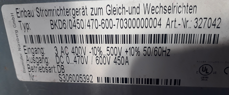 BKD 6/0450/470-600-70303000104-3.18