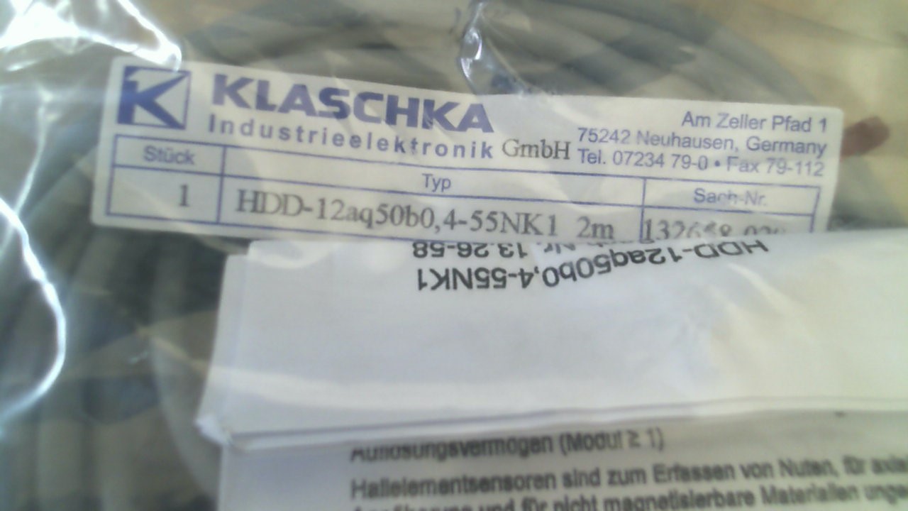 132658-020 / HDD-12aq50b0B0,4-55NK1 2m