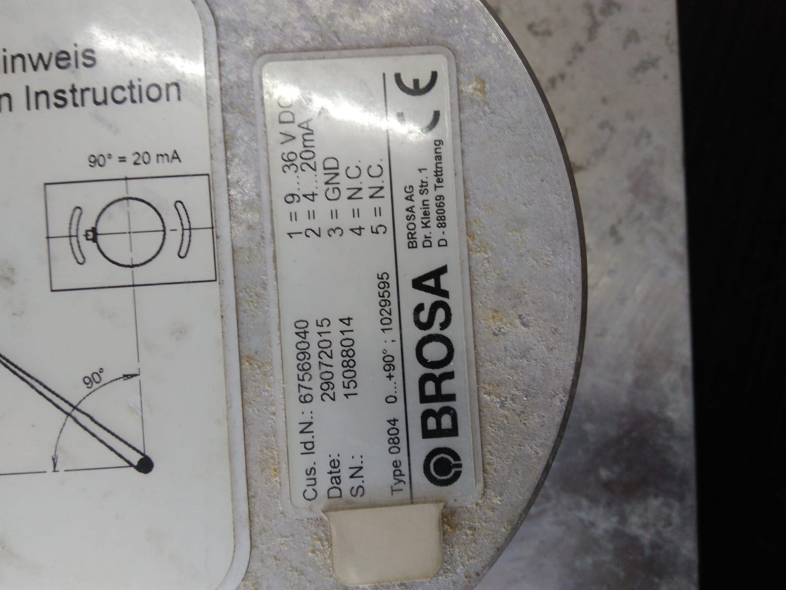Type: 0804 0  S/N: 15088014 OEM