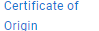 Certificate of Origin