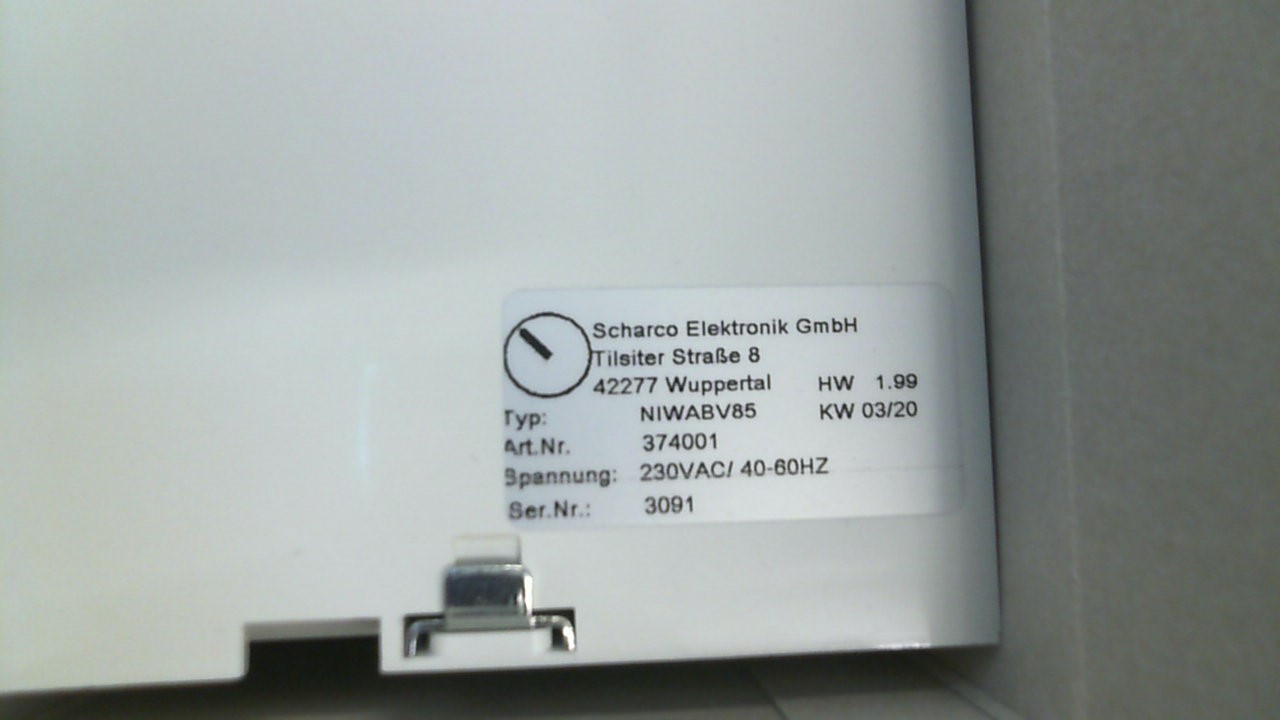 NIWA BV 85 230 V AC (3742001S)