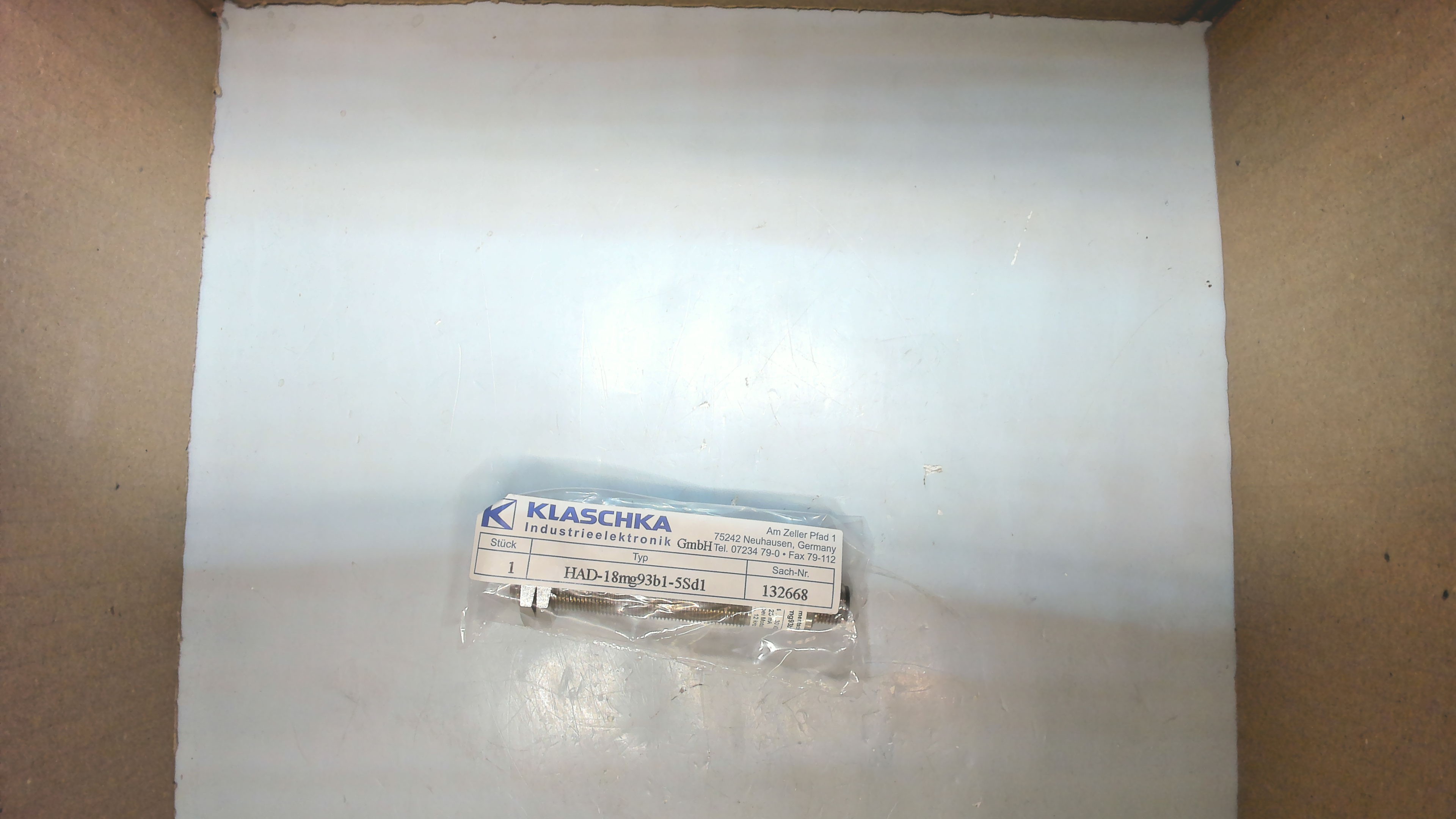 P/N: 132668 Type: HAD-18MG93B1-5SD1