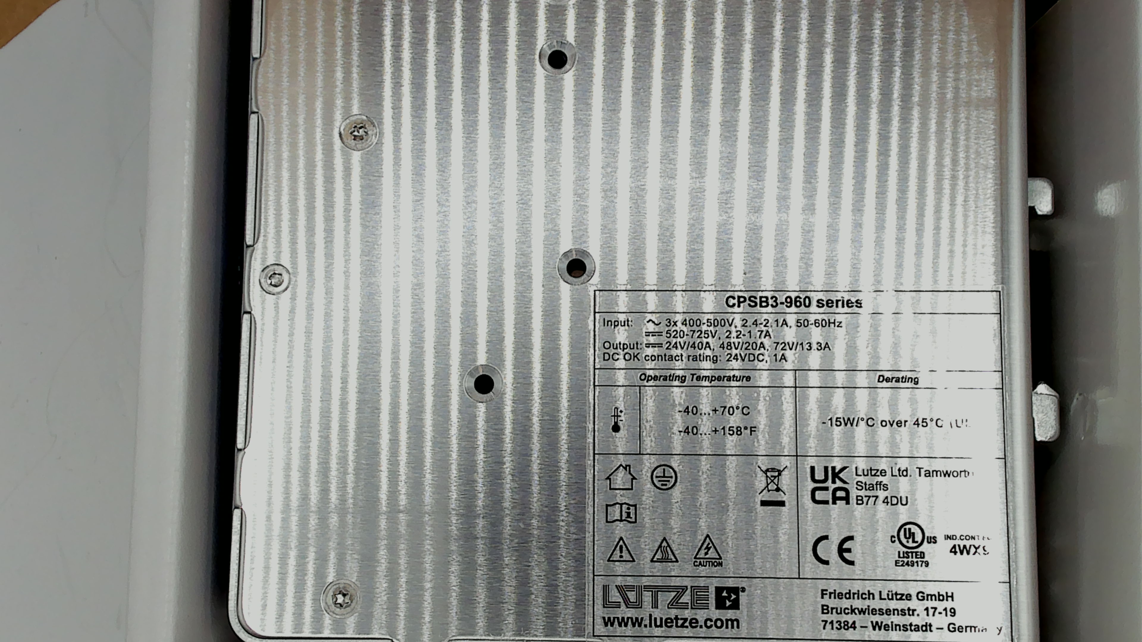P/N: 722812, Type: CPSB3-960-48