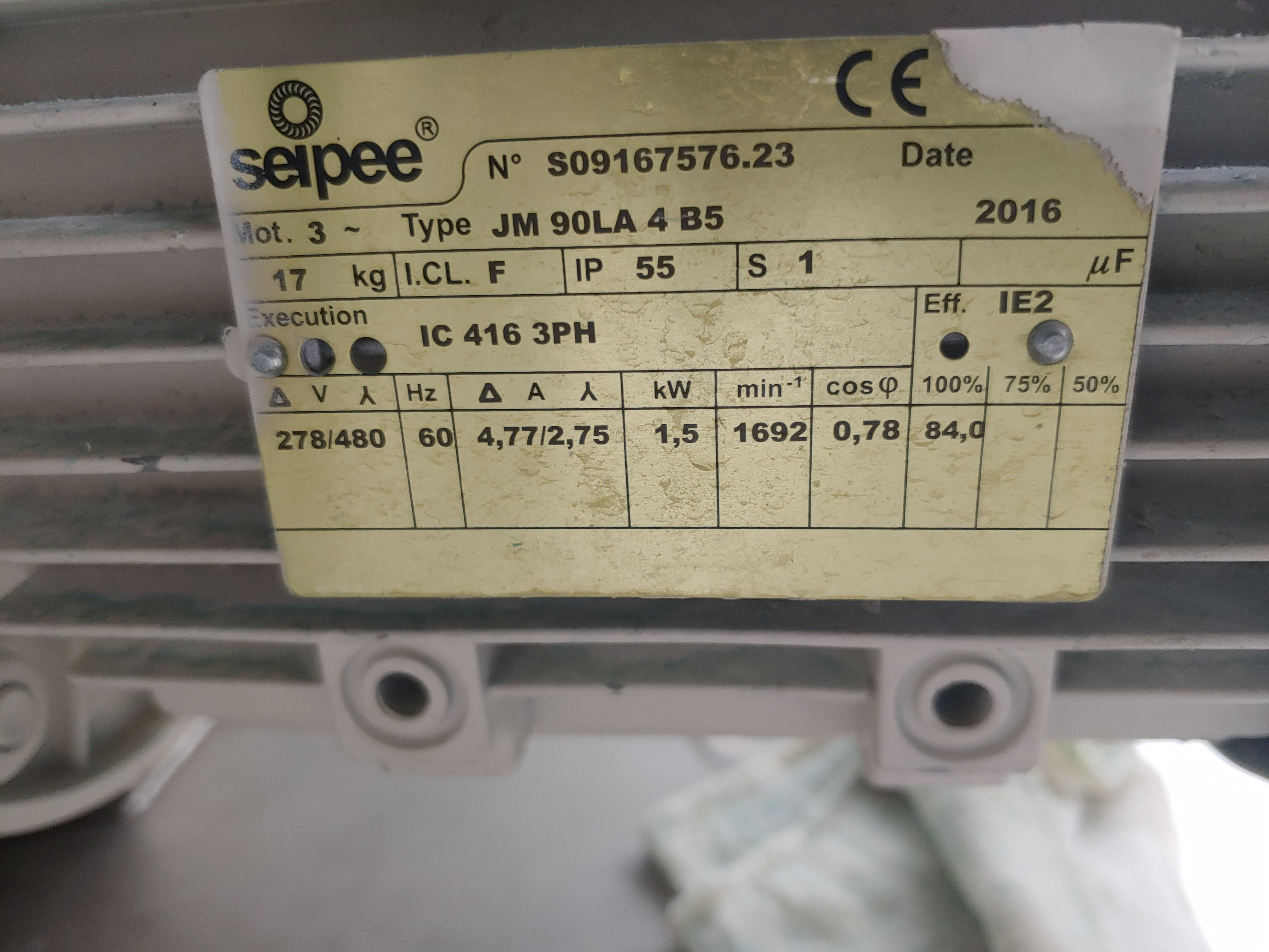 JM 90LA 4 B5; 1.5kW