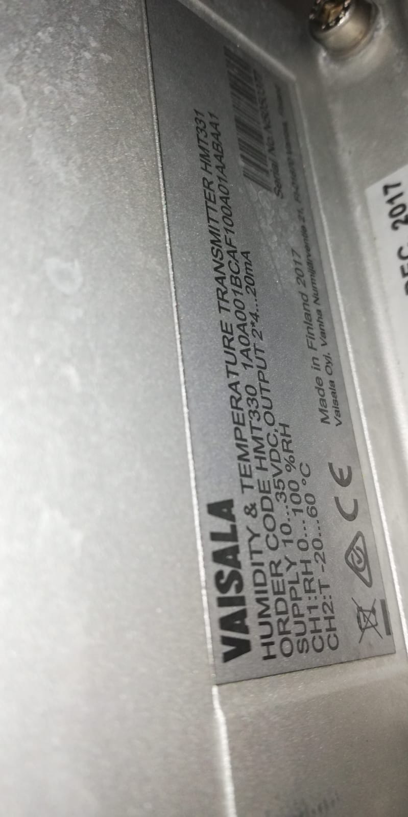 HMT330 1A0A001BCAF100A01AABAA1