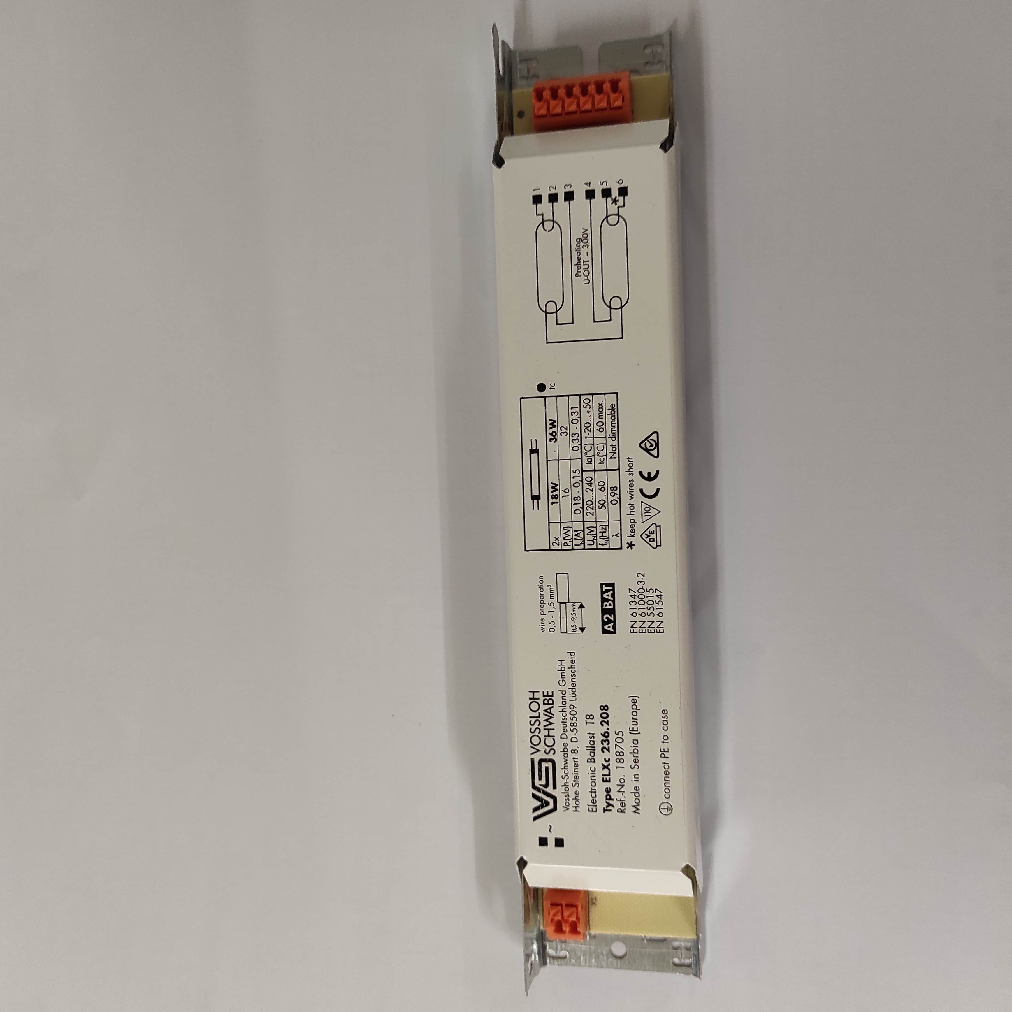 P/N: 188705 Type: ELXc 236.208