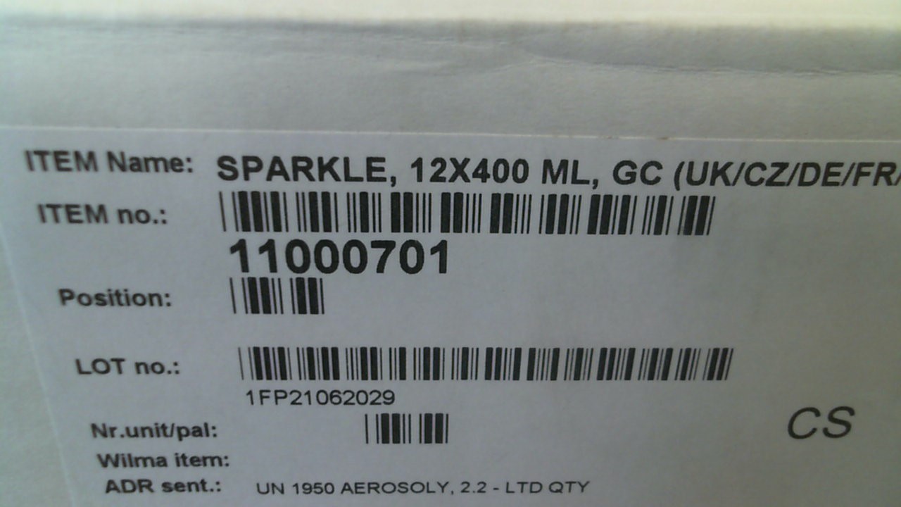 1100 0701 Sparkle (1 pack - 12 pcsX400 ML)