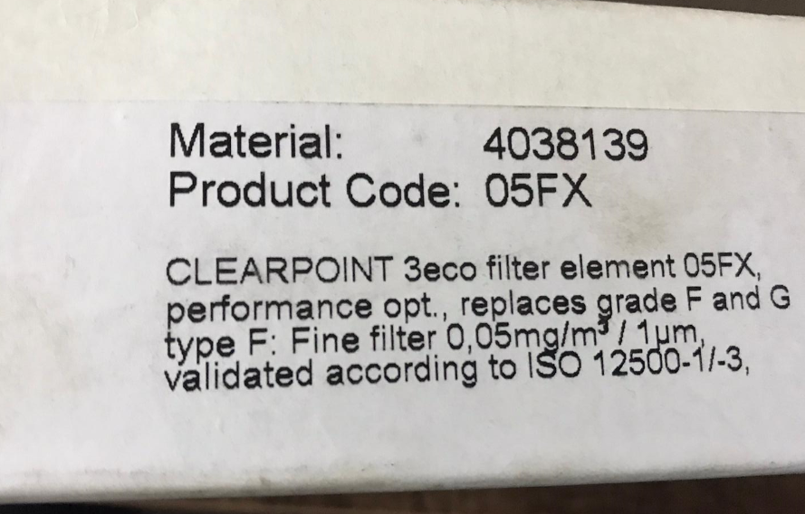 P/N: 4038139, Type: 05FX