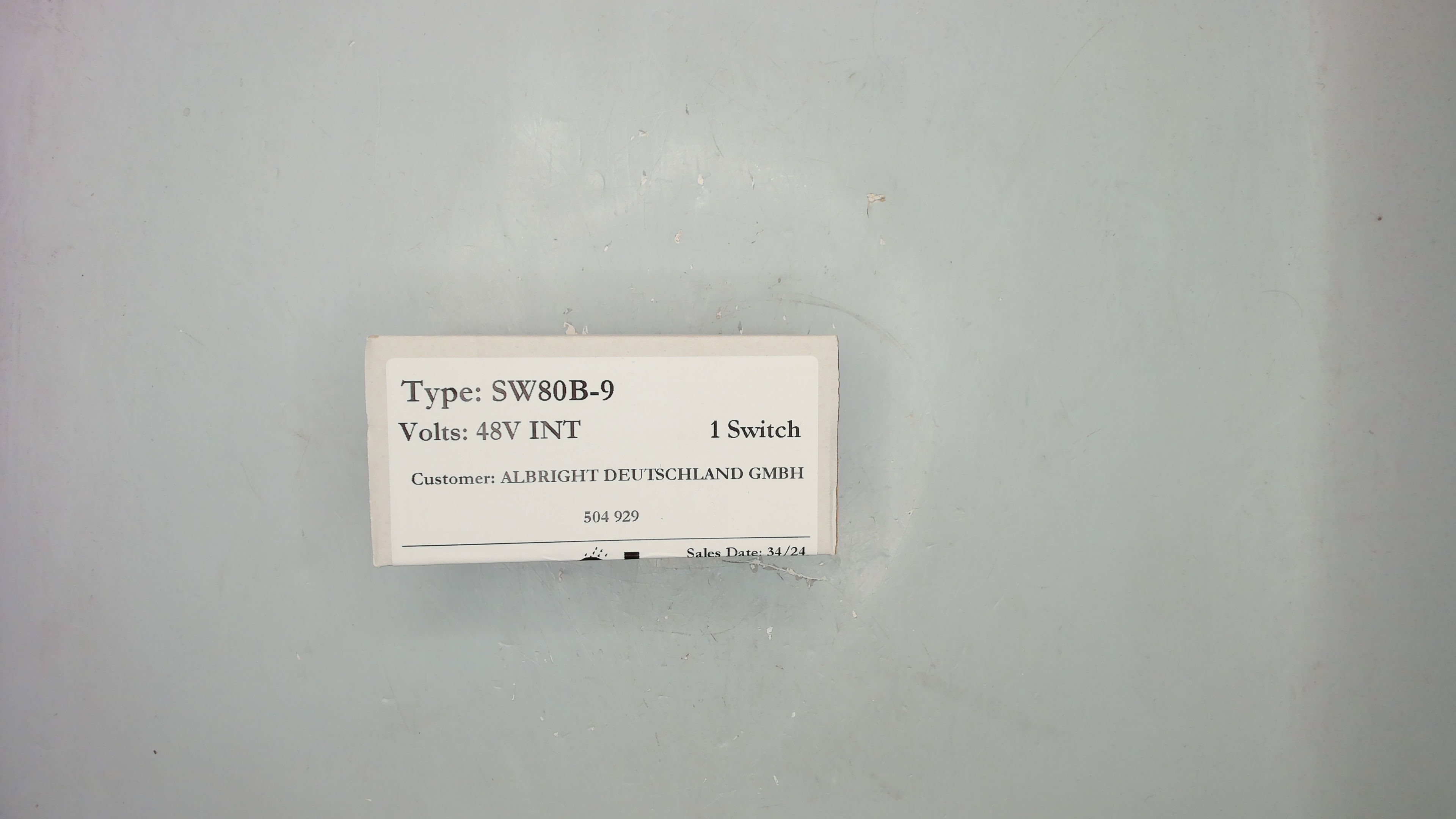 SW 80 B-9 48V INT / 504929