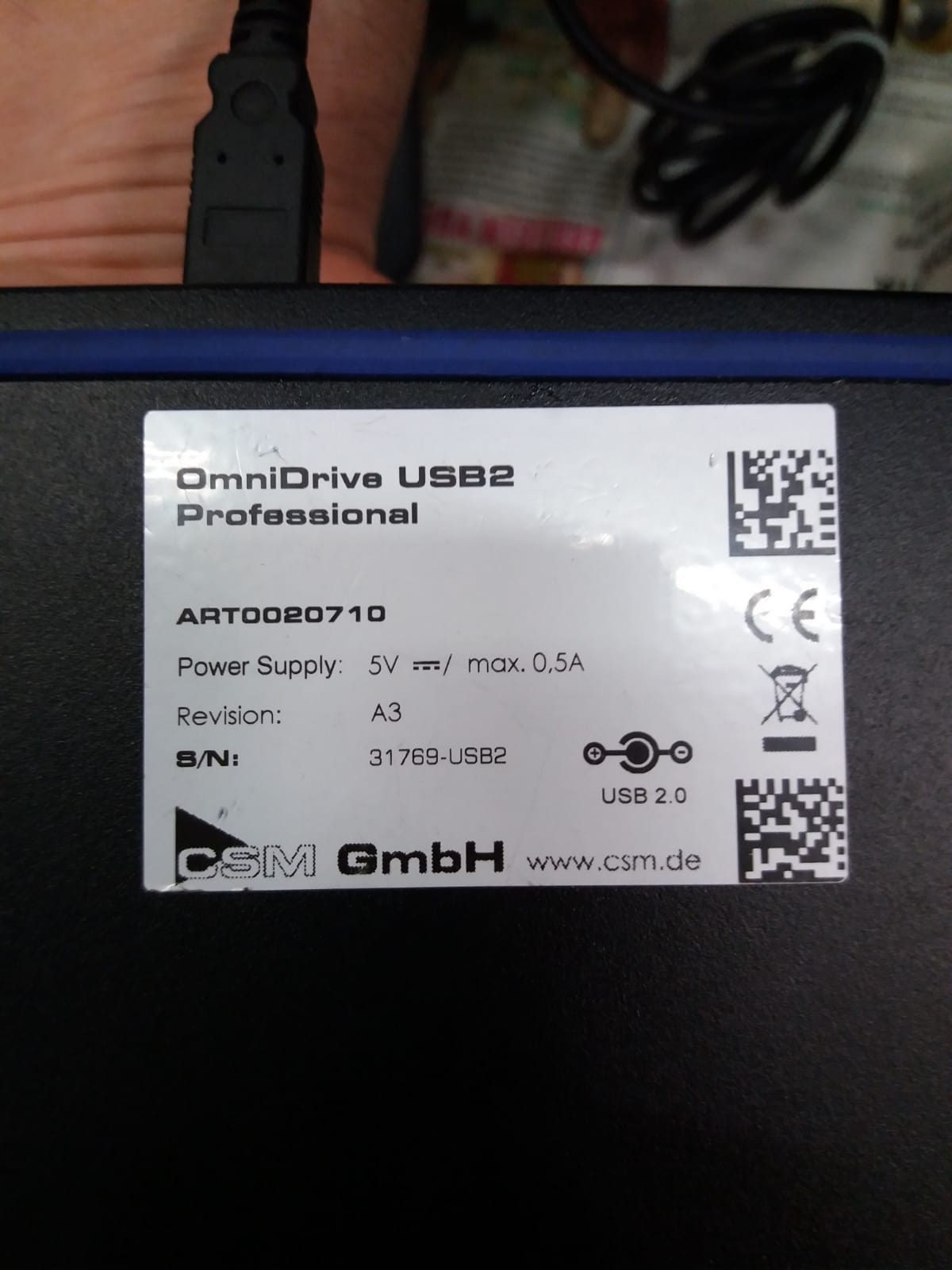 ART0020710 S/N: 31769-USB2