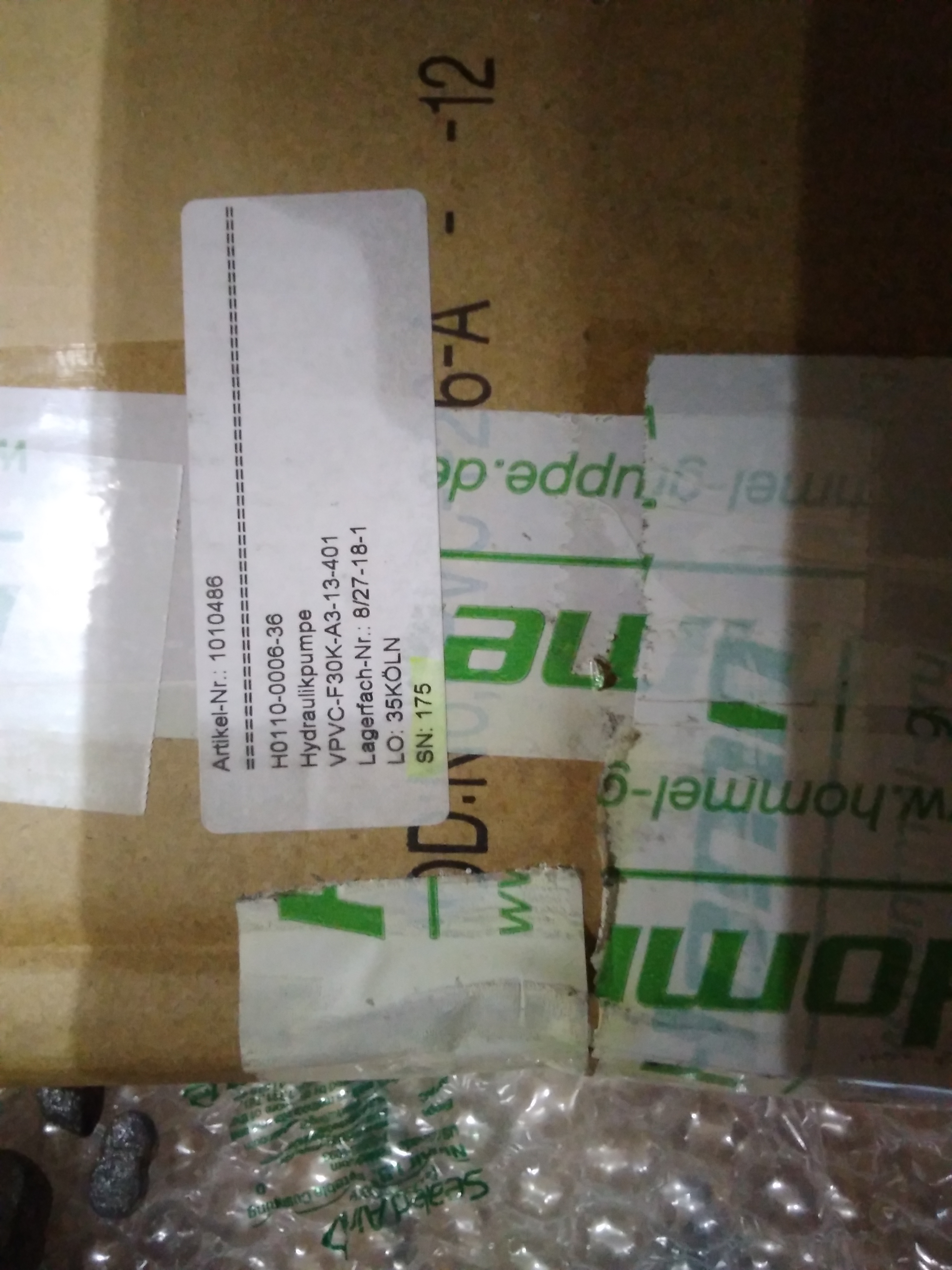 H0110-0006-36 , VPVC-F30K-A3-12-401
