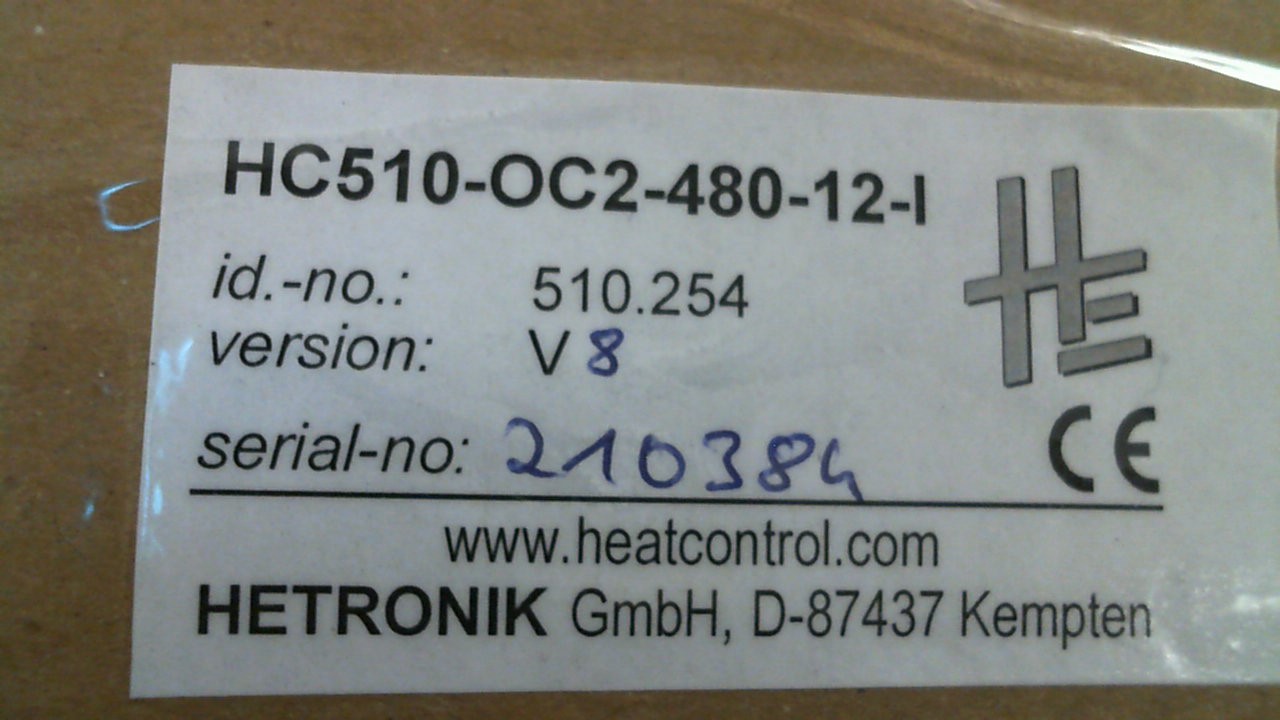 p/n: 510.254; Type: HC510-OC2-480-12-I