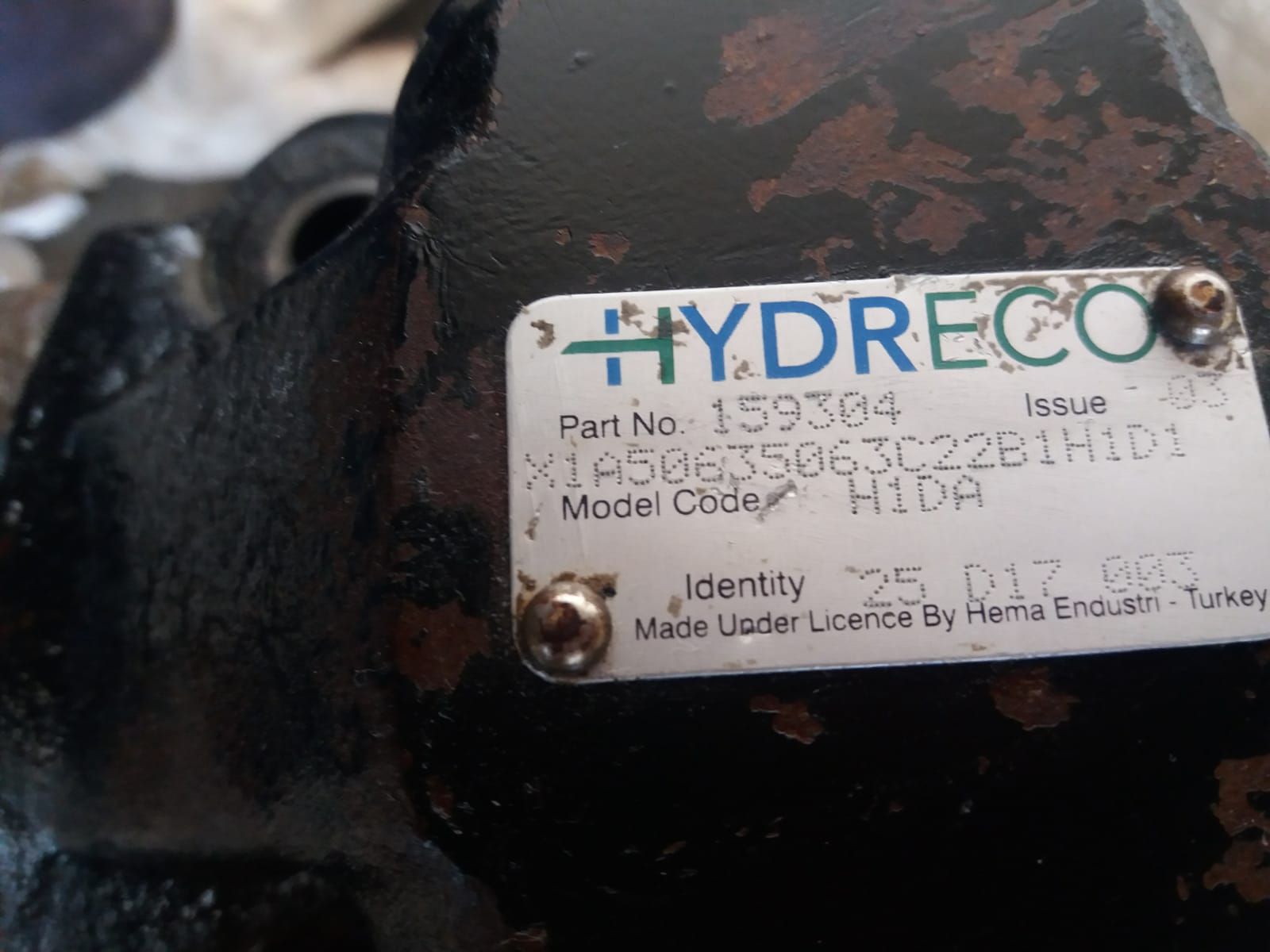 Model: H1DA P/N: 159304