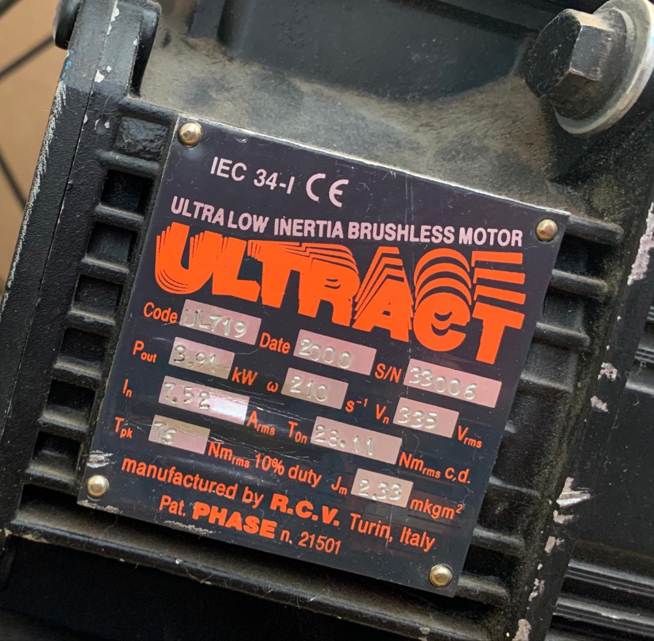 Rotor for UL 71920-3R