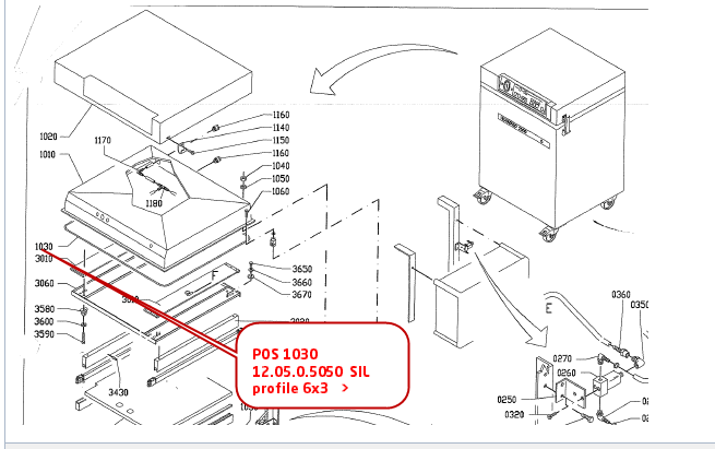SIL Profil 6x3 (pos 1030)