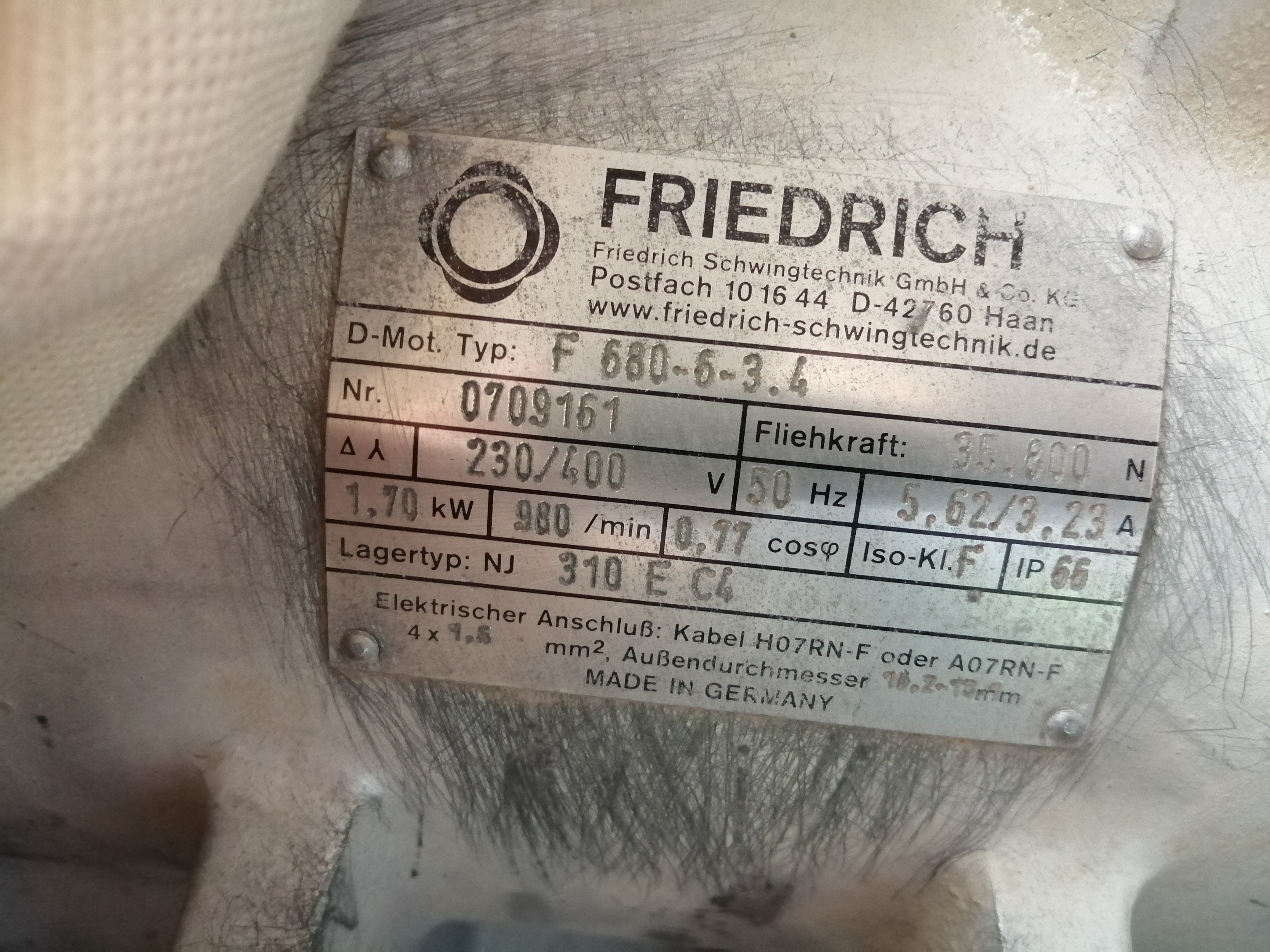 Front cover for F 680-6-3.4