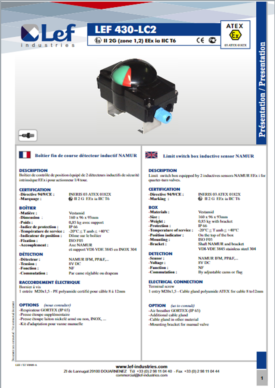 LEF 430-LC2/GR. (2xNS5002) 1PE 2G