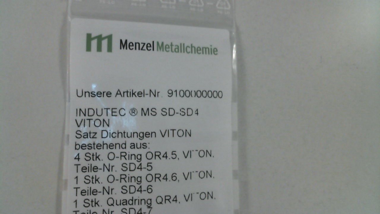 INDUTEC ® MS SD-SD4 VITON , 9100000000