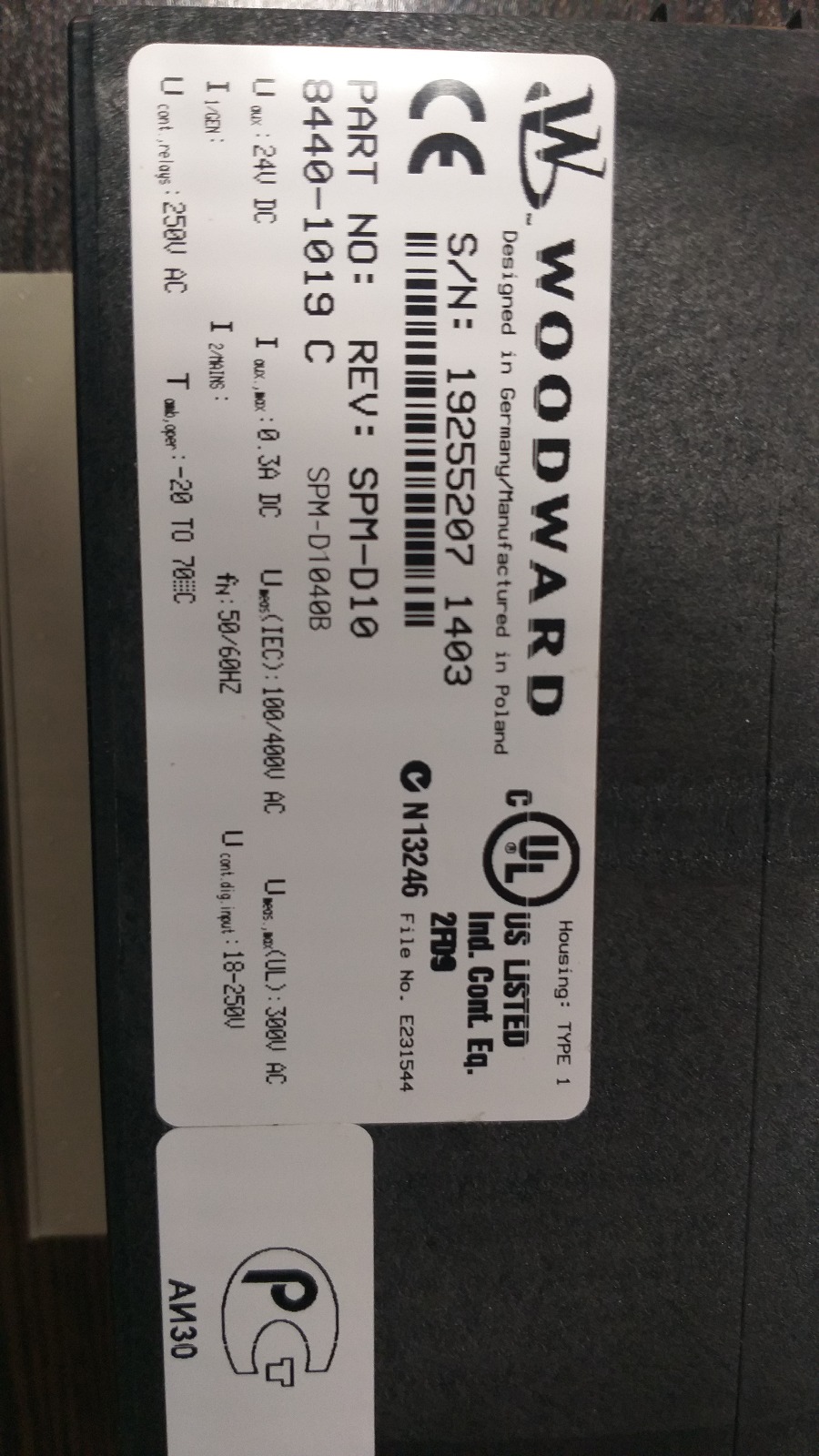 Type: SPM-D1040B/BY  8440-1019C
