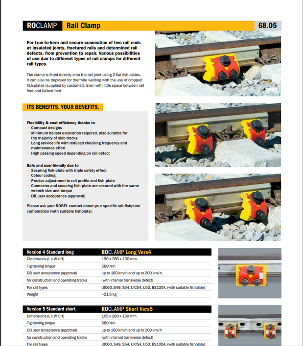9806805005, Type: ROCLAMP Short Vers5