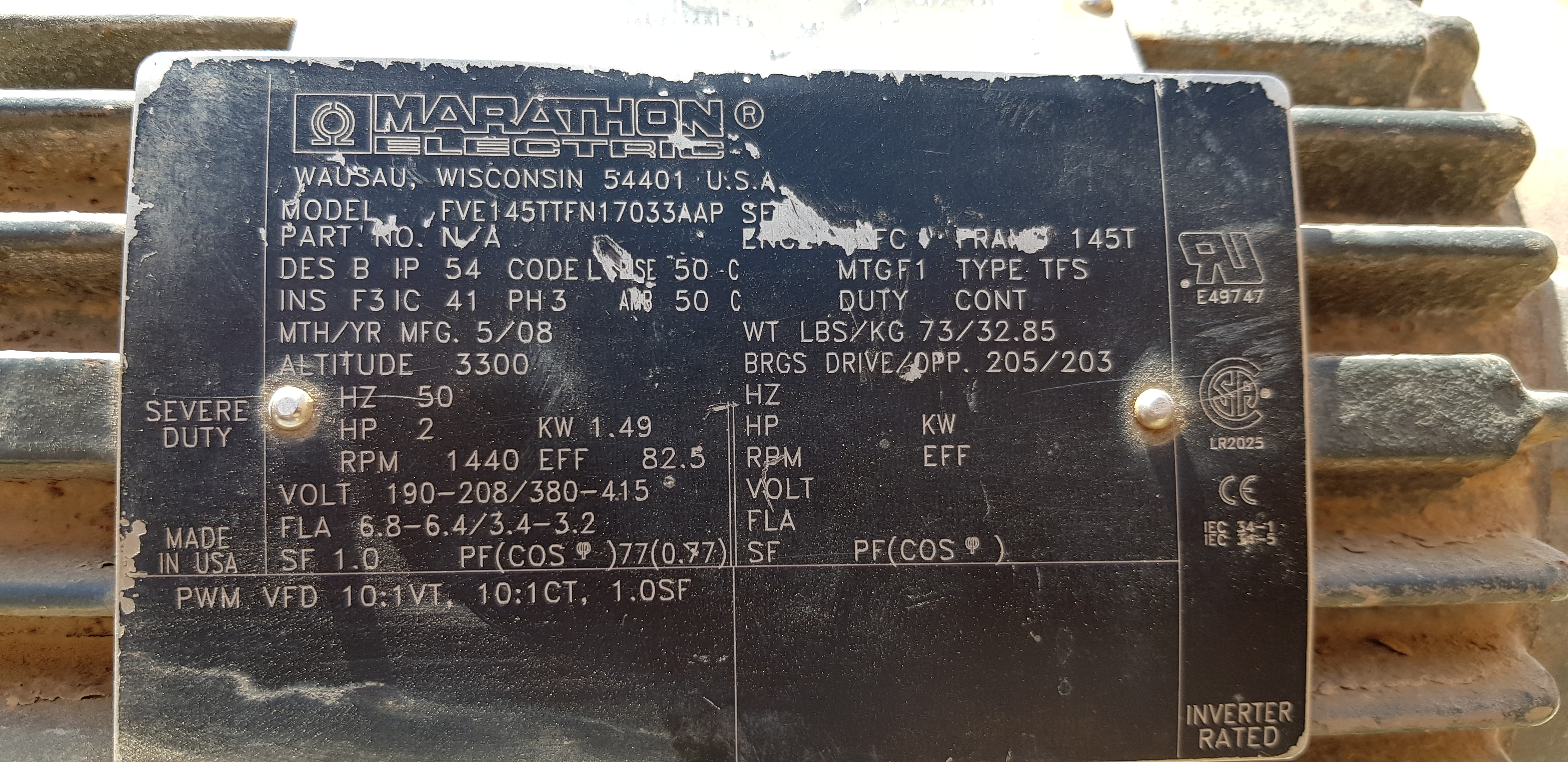 FVE145TTFN17033AAP