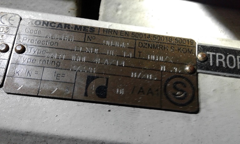 7ABT 180L-4EA/T4 B3/KKO 440D (Koncar Code: A617861)