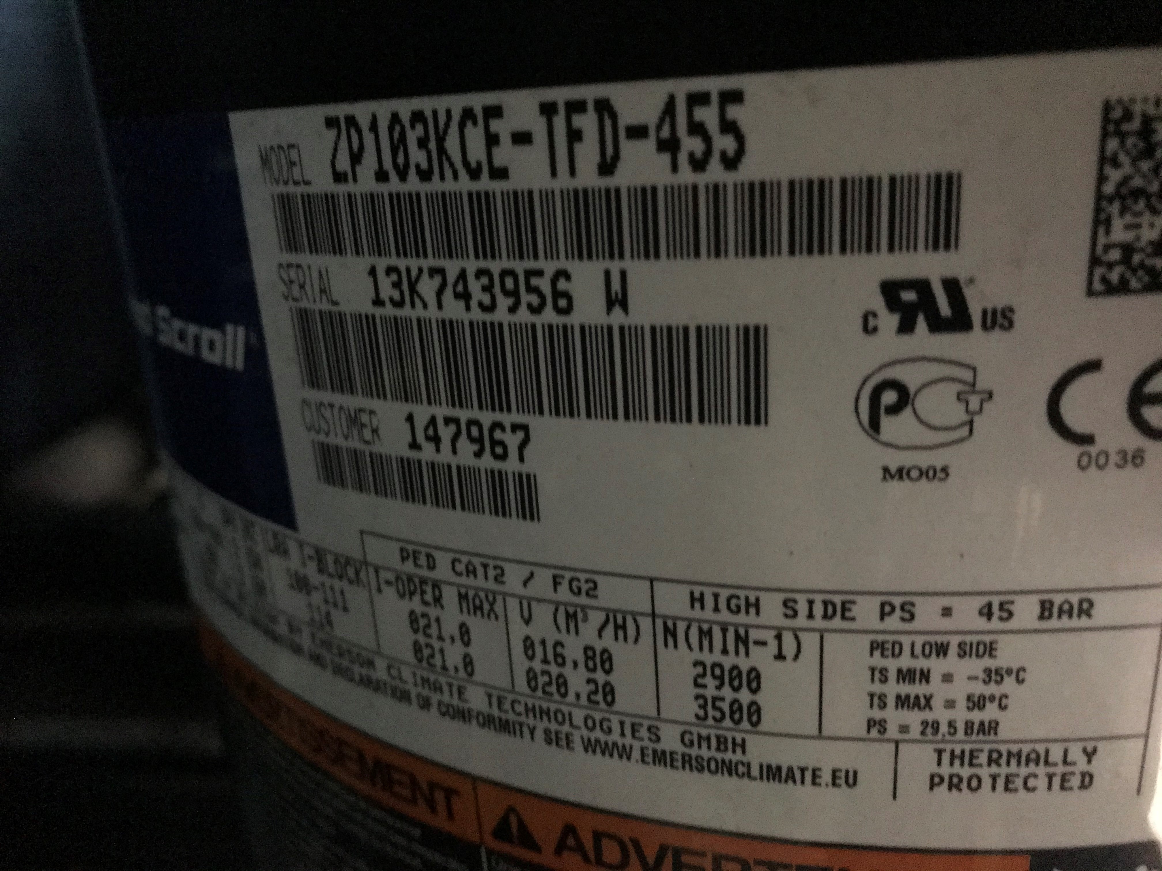 ZP103KCE-TFD-455