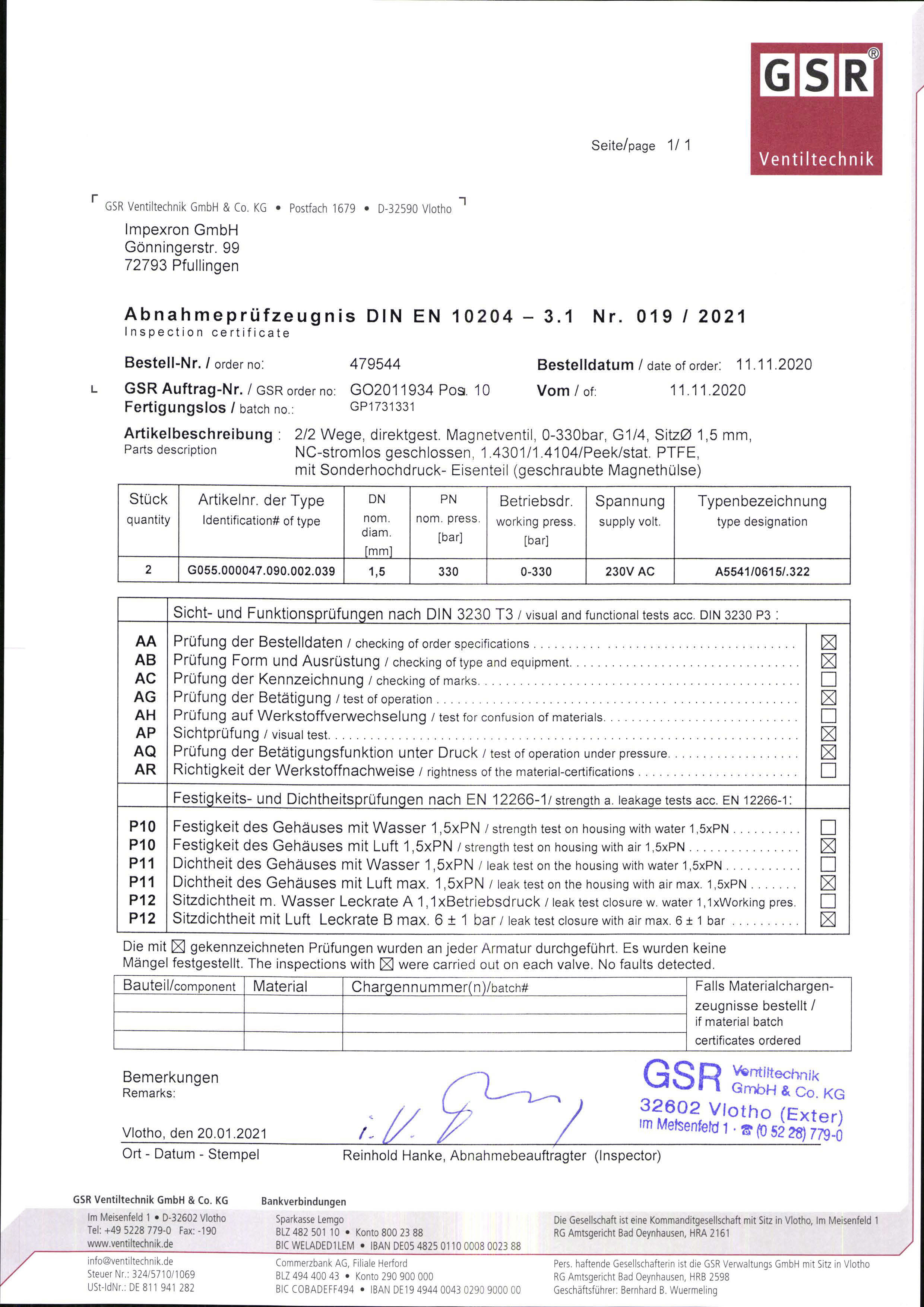 Certificate  3.1