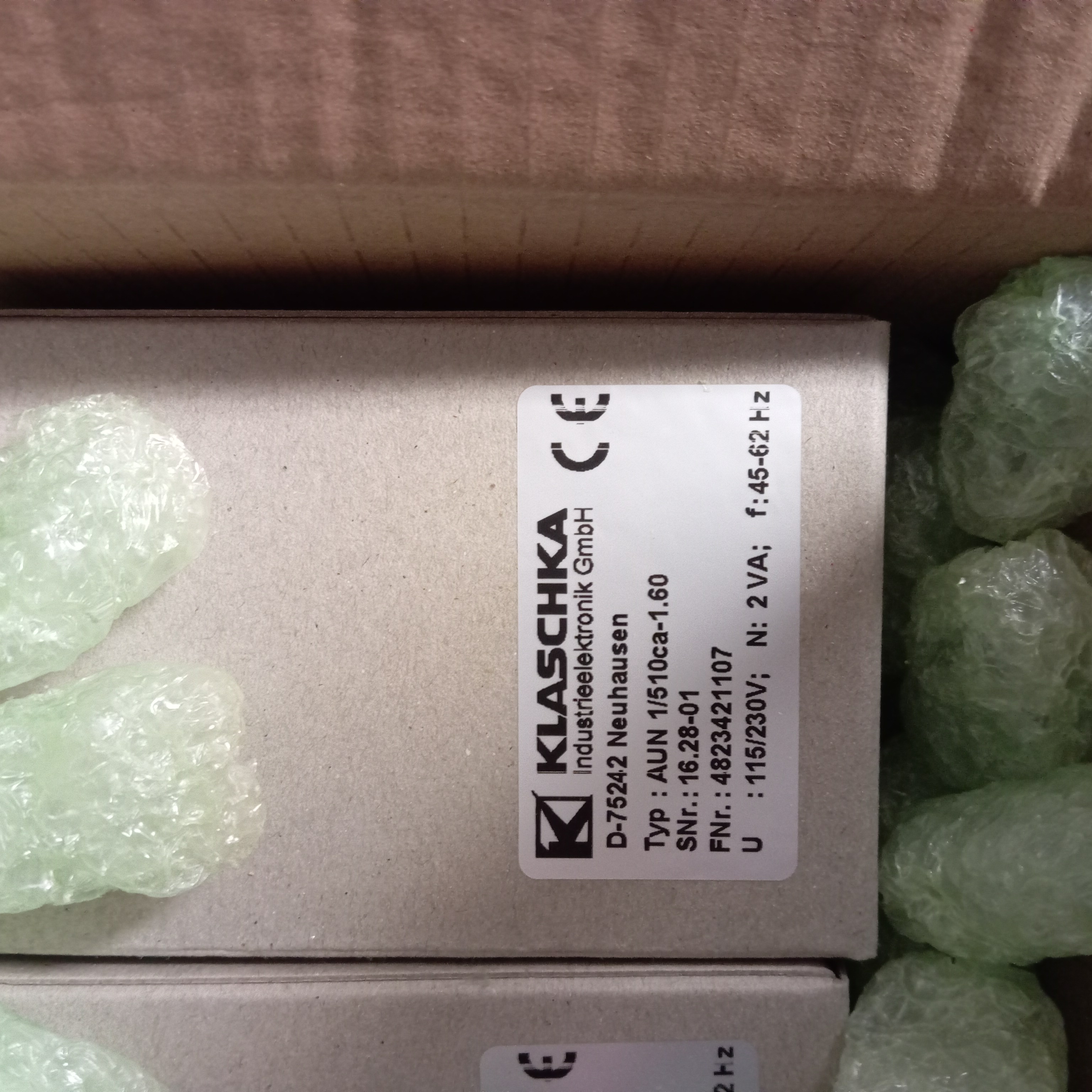 162801-007 - AUN1/510ca-1.60-115/230VAC