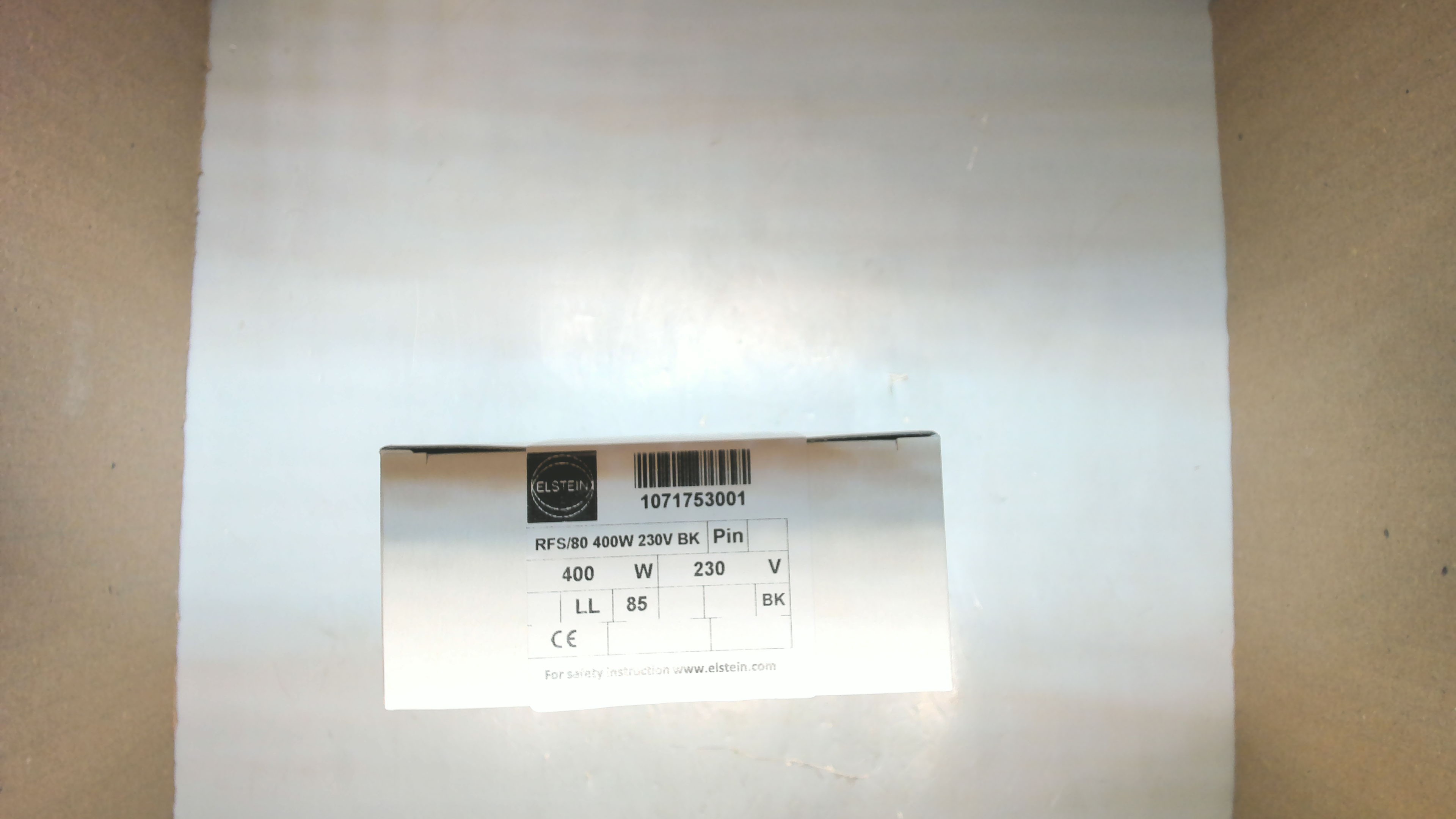 RFS/80 400W 230V BK